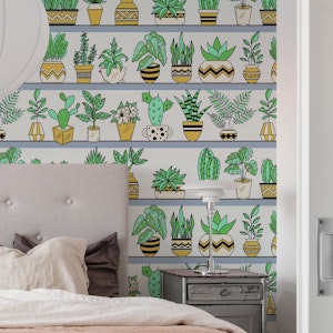 Shelves with Vase Plants 6