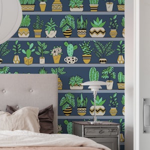 Shelves with Vase Plants 7