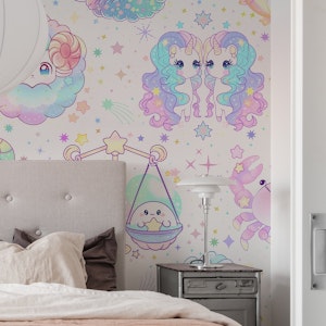 Cute Kawaii Zodiac 1 white large