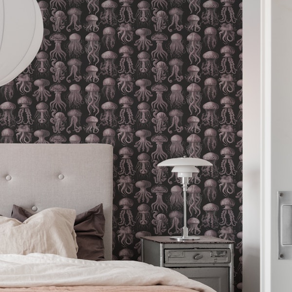 Elaborate Jellyfish - Mauve & Slate