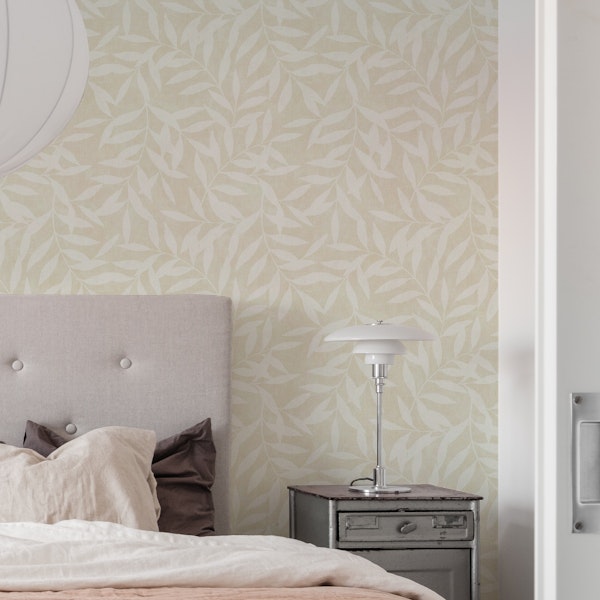 Leaf Wallpaper - Soft Blush