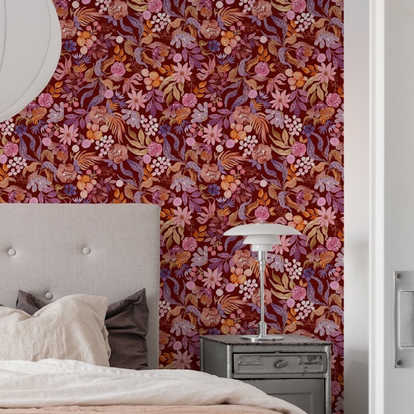 Autumn Watercolor Floral Symphony