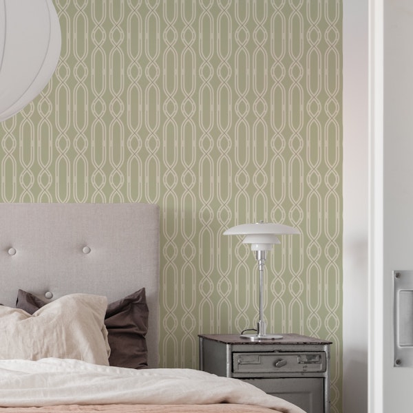 Simple modern vertical lines stripes sage