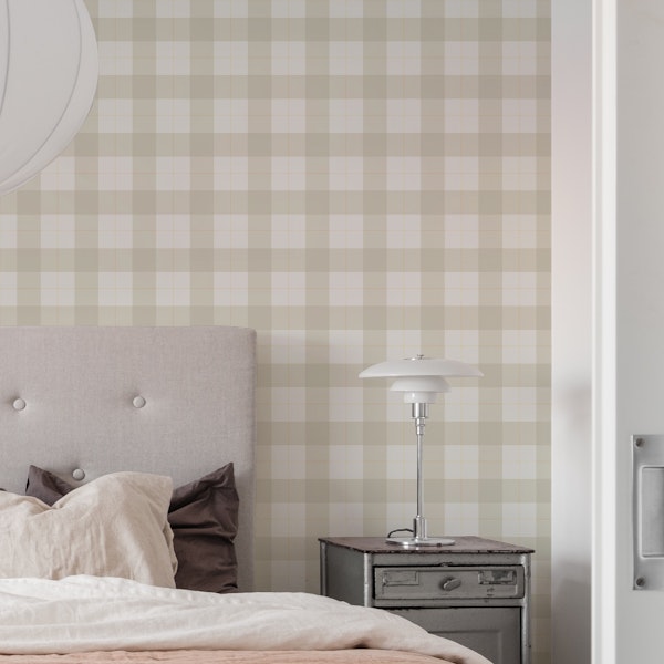 Mini Neutral Tones Tartan Design