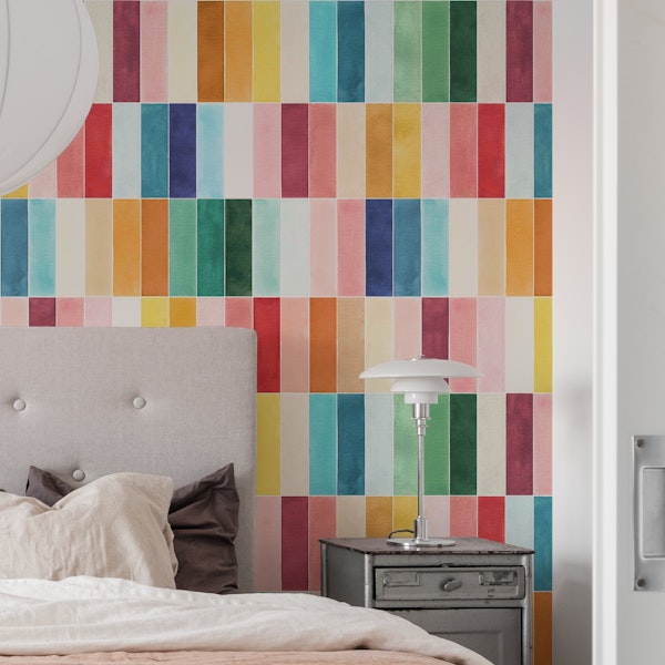 Modern Craft Rectangular Colorful Tiles