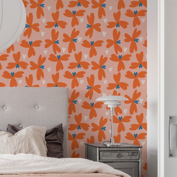 Butterflies and flowers