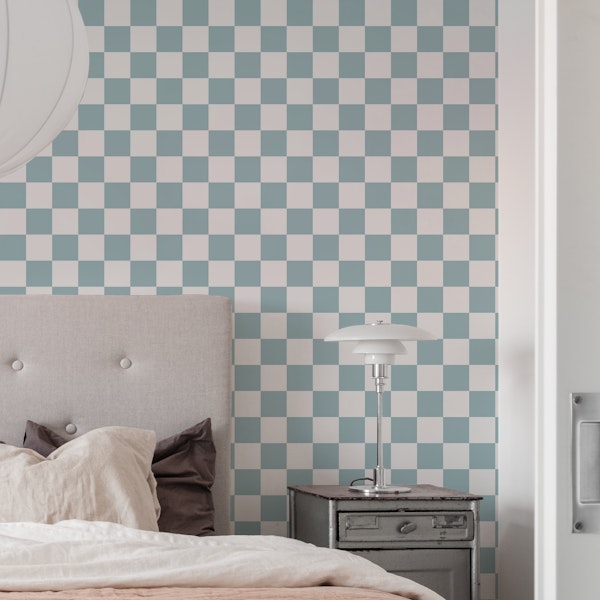 Scandi Checkerboard - Blue