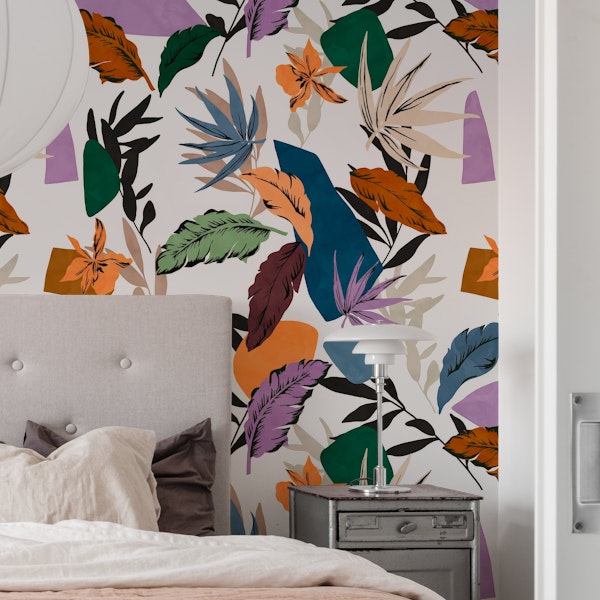 Leaf colorful modern jungle DP