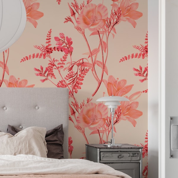 Delicate Coral Floral