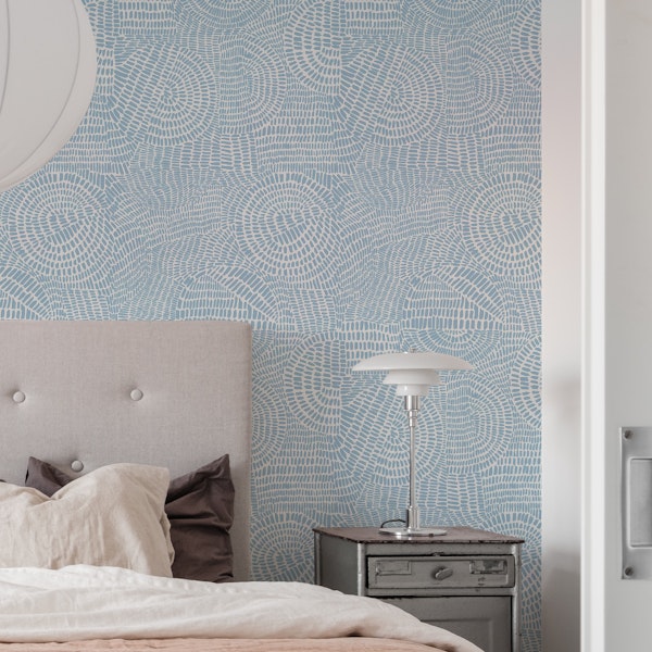 Lines in bright blue