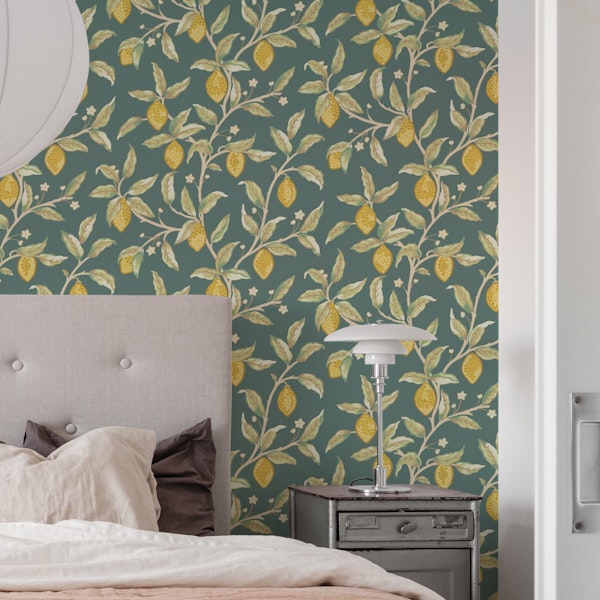 Victorian Lemon Tree on Teal