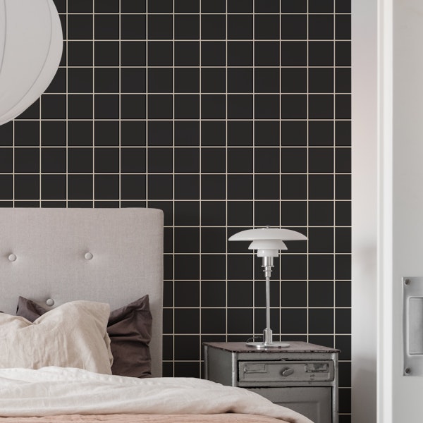 Grids Black Pattern