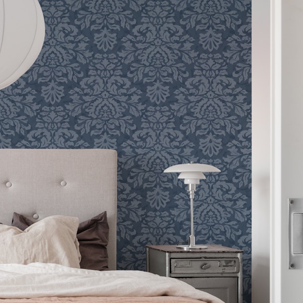 Damask - blue