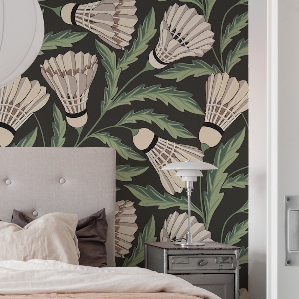 Whimsical badminton plants