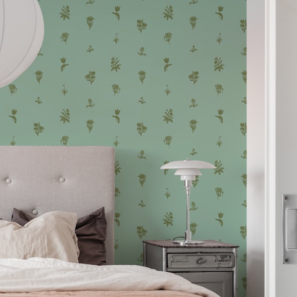 Sage flowers on celadon