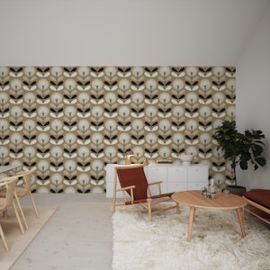 Retro / Vintage Earthy Tones Blossoms