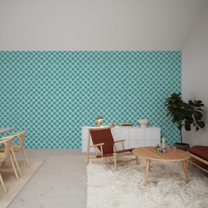 Playful Tiles green and blue