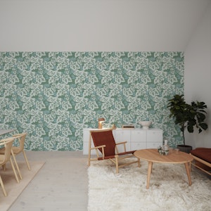 Cottage renaissance vine leaves green