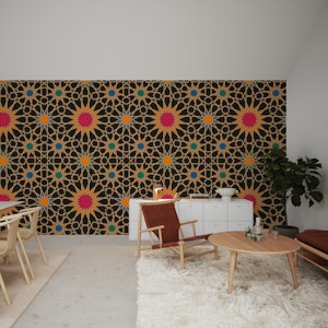 Arabesque art style 6 black