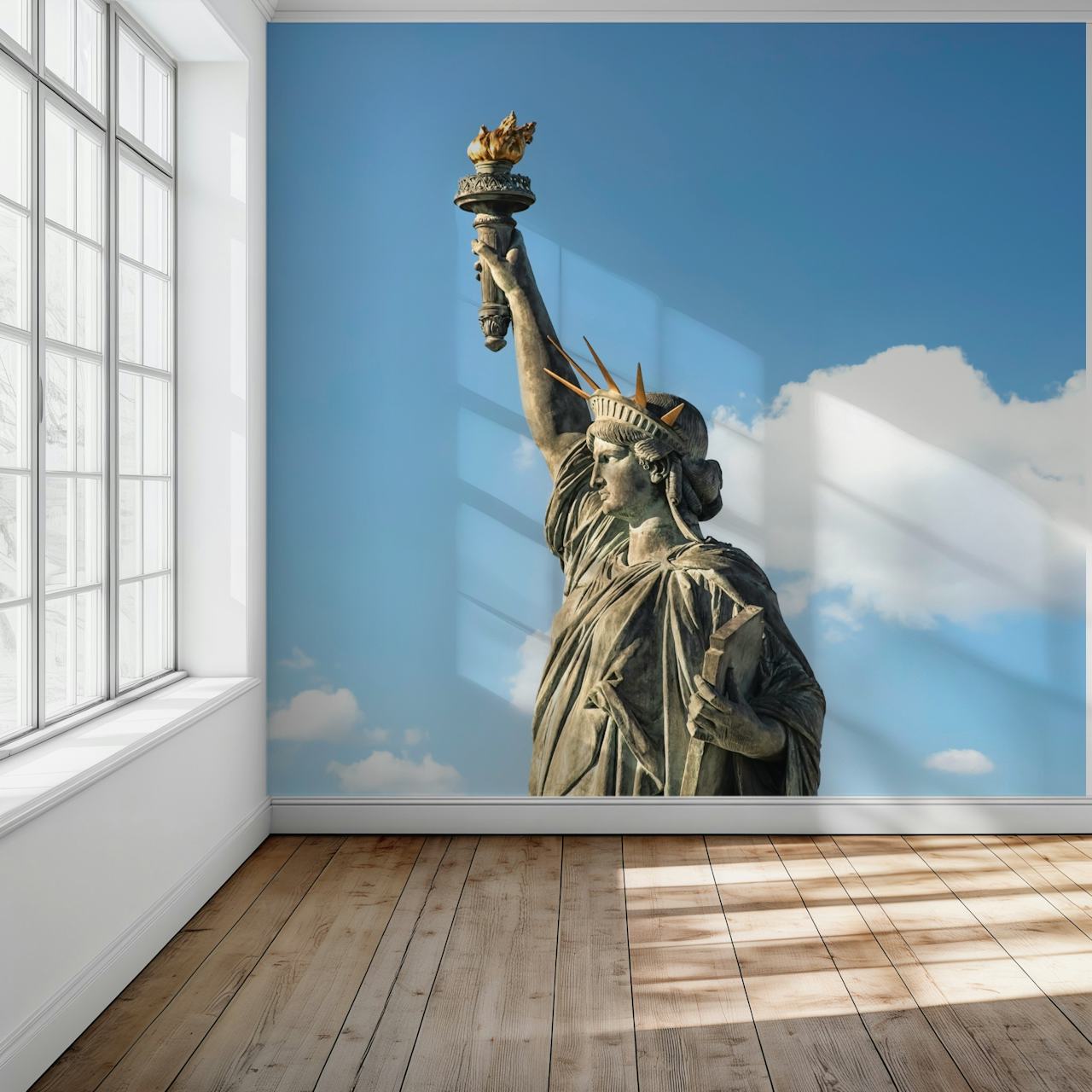 Statue of Liberty tapetti huoneessa