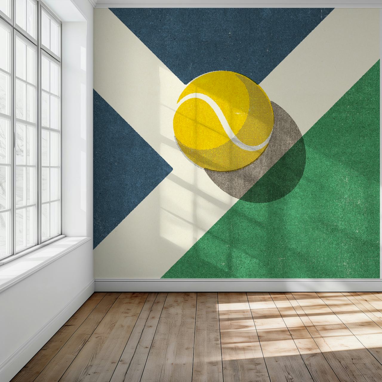 Tennis (Hard Court) míček na kurtu