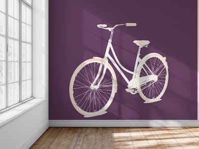 Plum solid bicycle