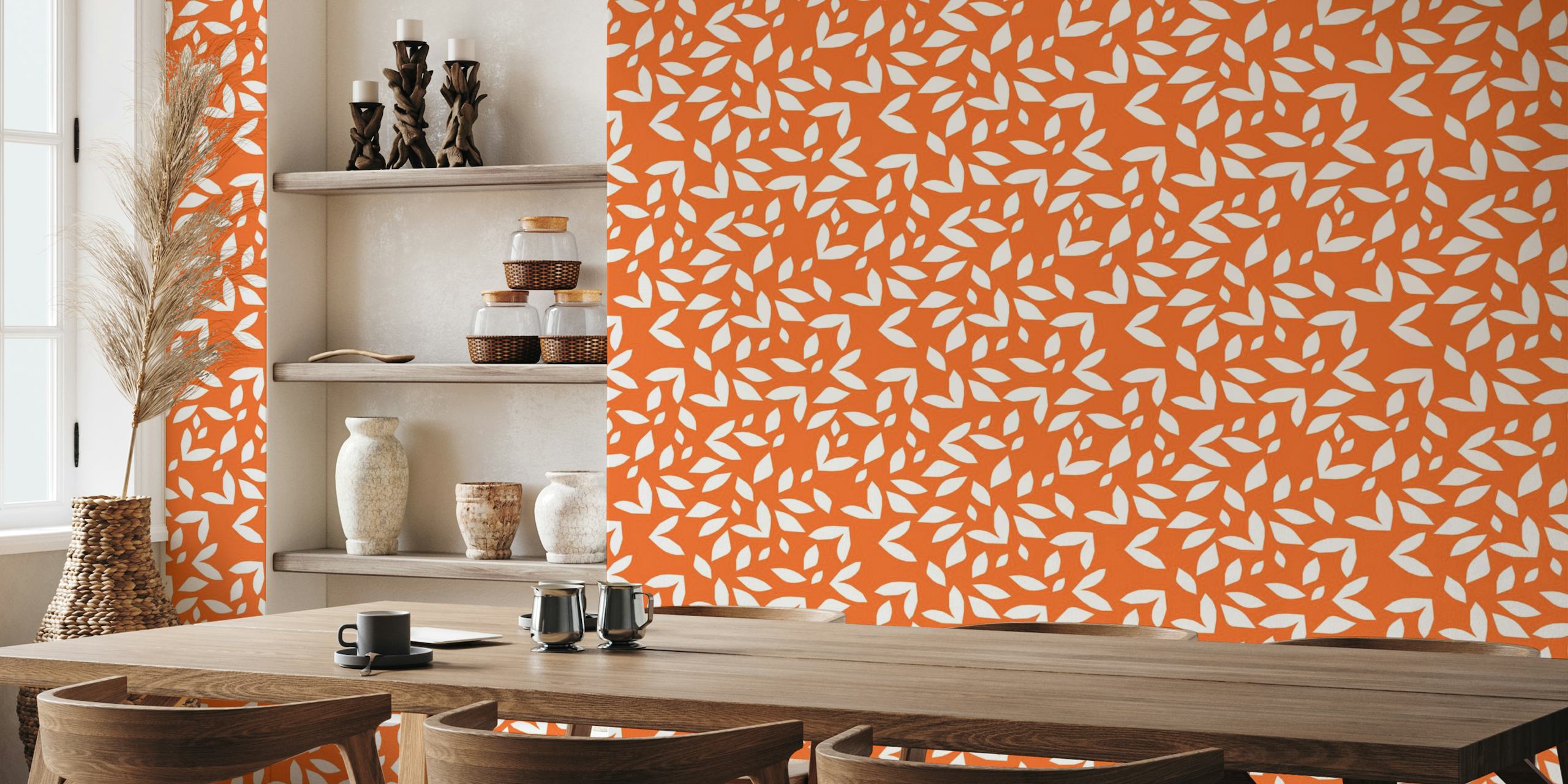 Orange autumn bliss papel de parede