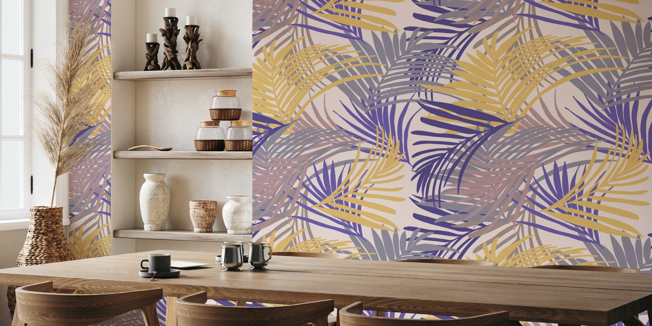 Summer Palm Jungle Pattern 2 wallpaper