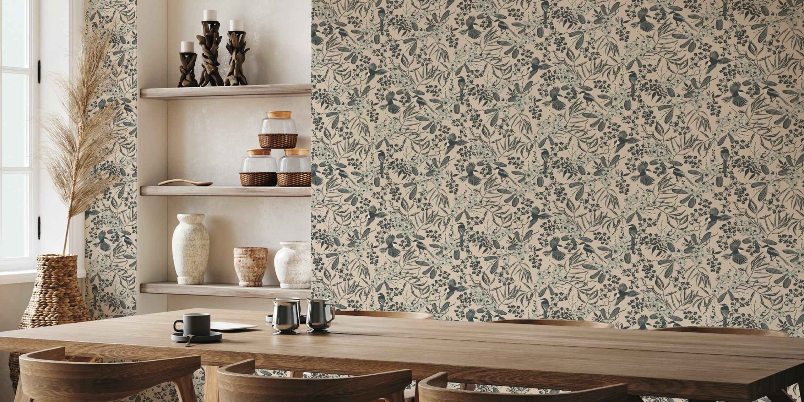 Magpie Floral Blooms in una stanza