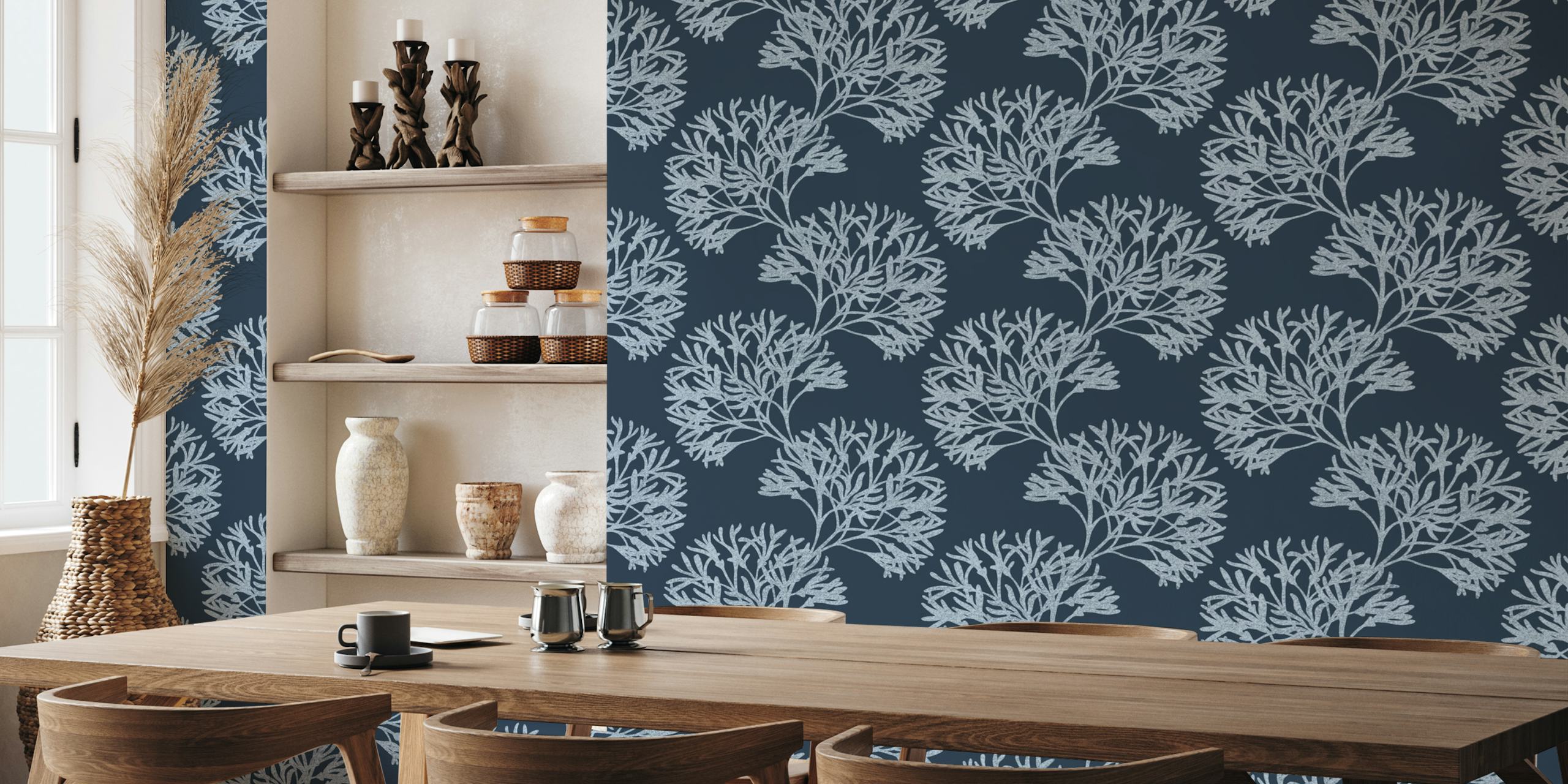Gentle Swing textured wallpaper in interior setting