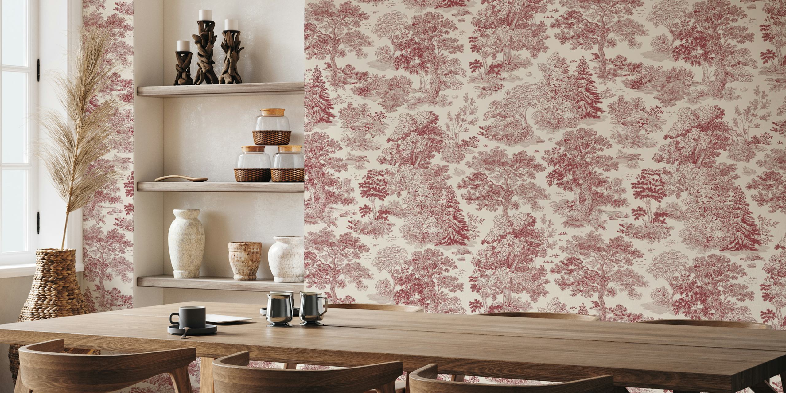 Rosewood Forest Dream wallpaper in a room