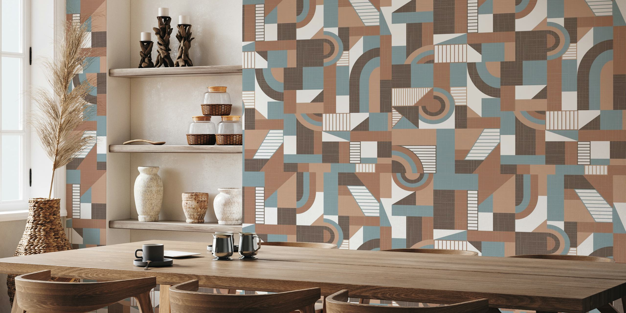 Papier peint Mocha Mousse Sonata dans une pièce