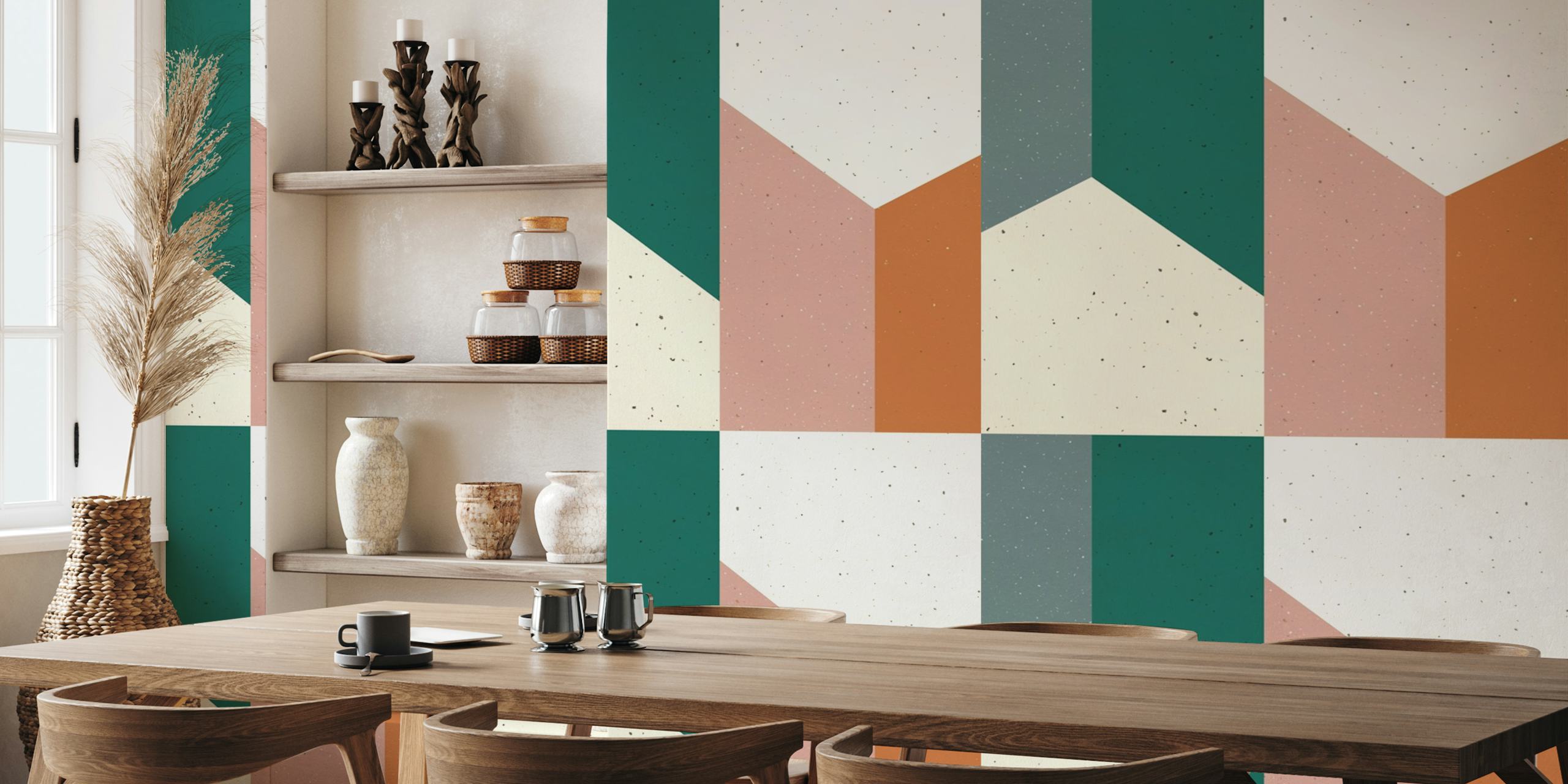 Mid Century Armony wallpaper in a room
