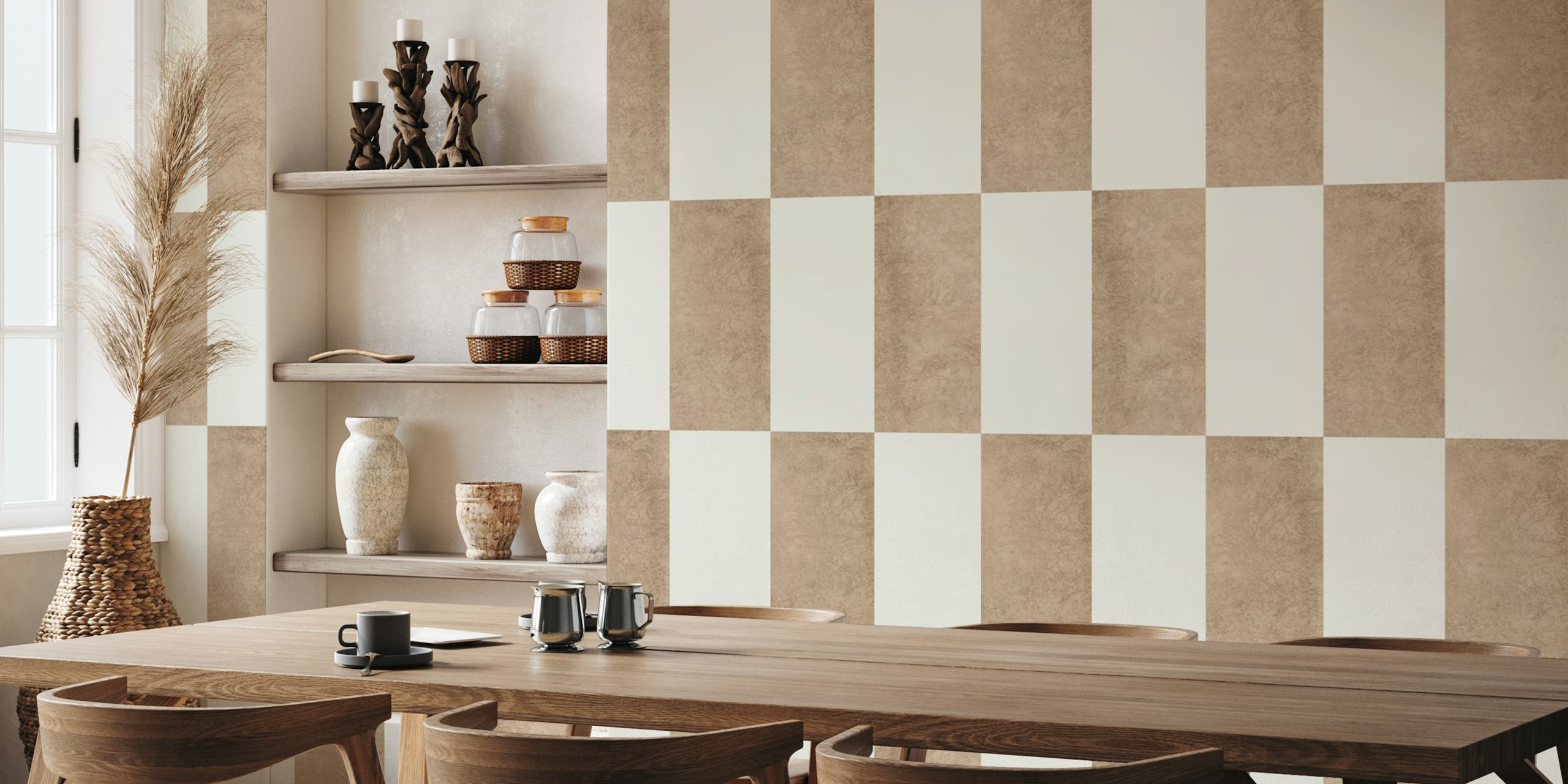Concrete Stripes 01 wallpaper in a room