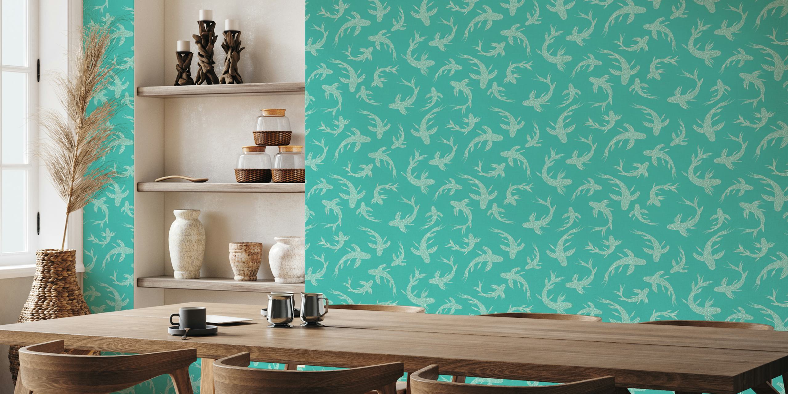 Japanese Koi Ponds wallpaper design