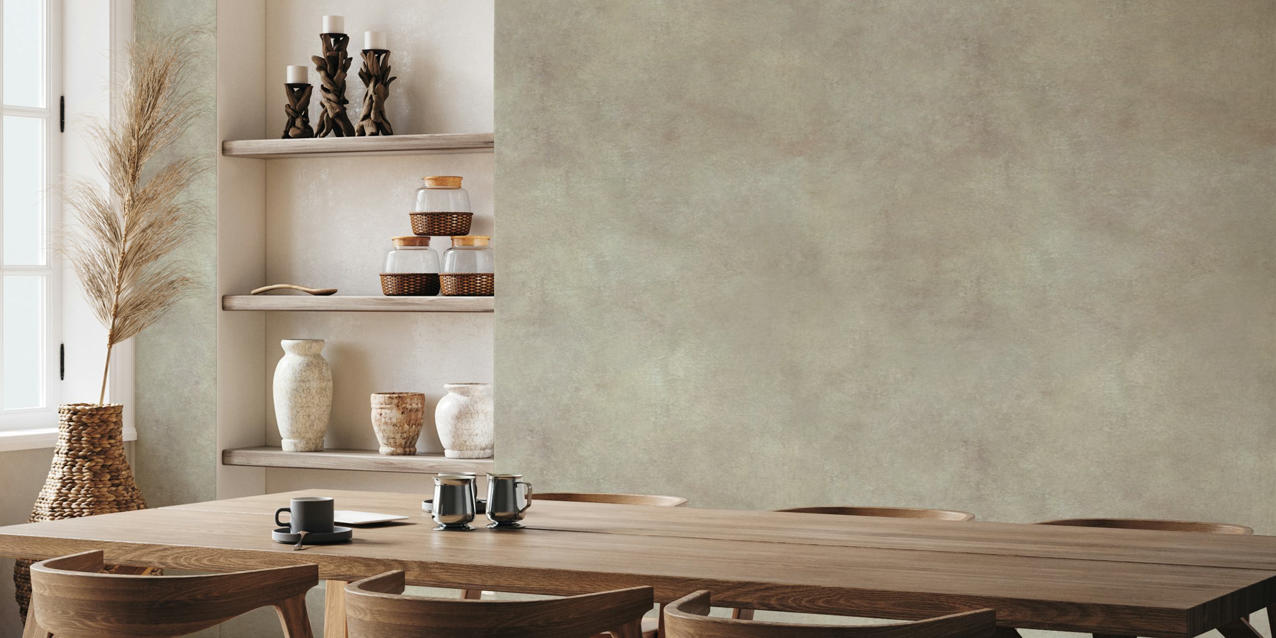 Sueded Leather Forever wallpaper in a room