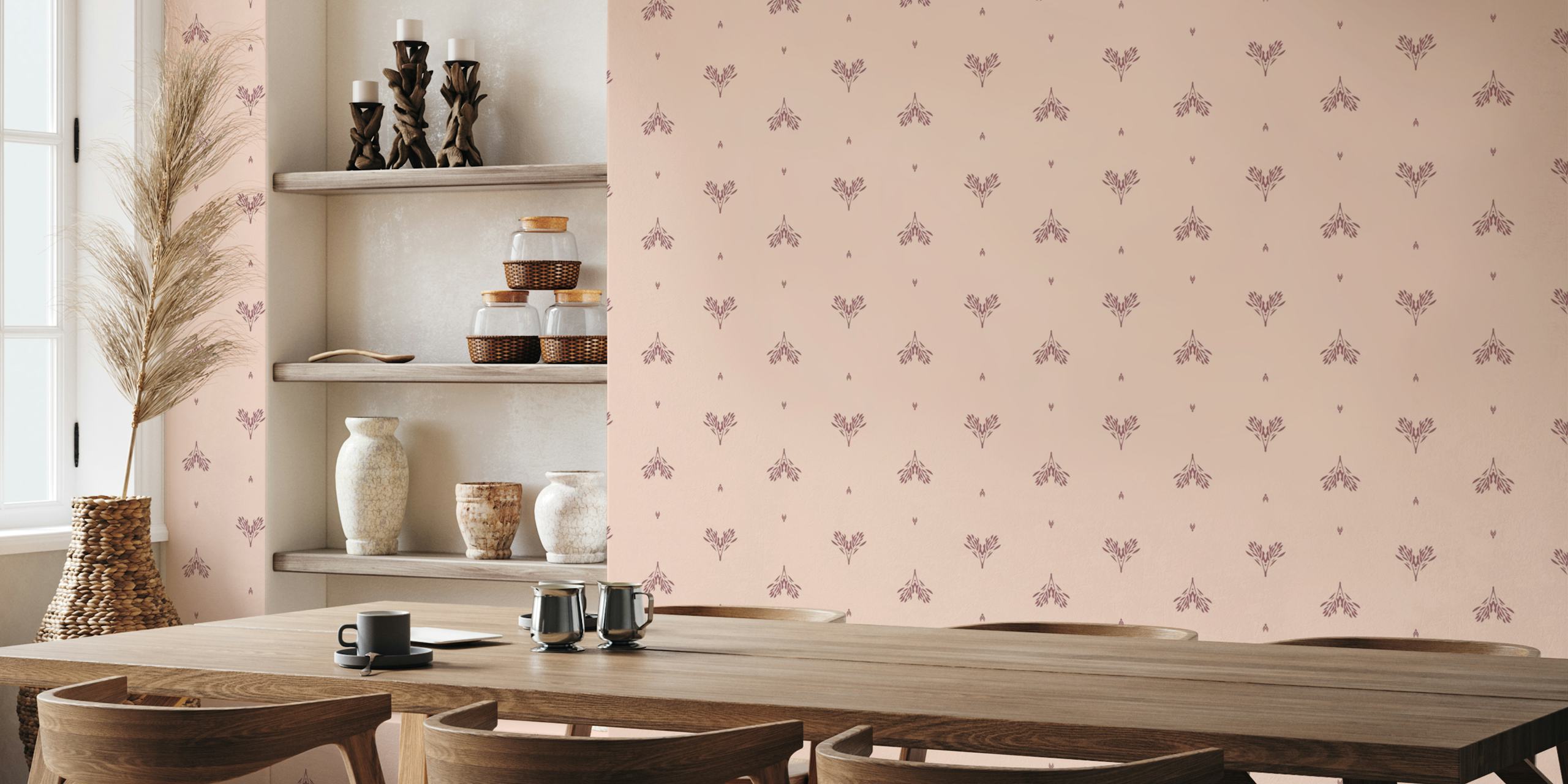 Fondos de pantalla rosa pastel Minimalist heart branches