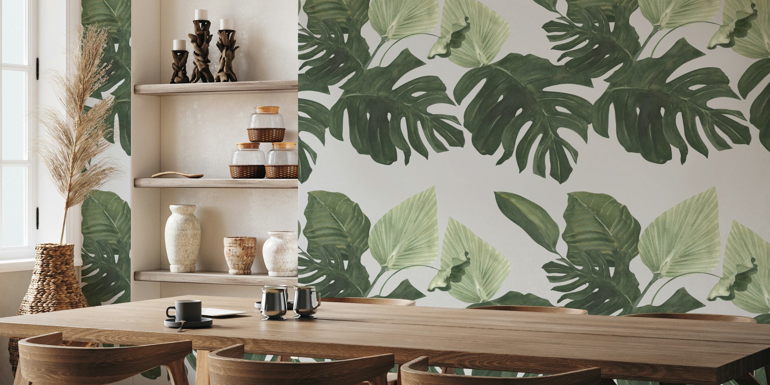 Design tapety Monstera & Palm Leaves