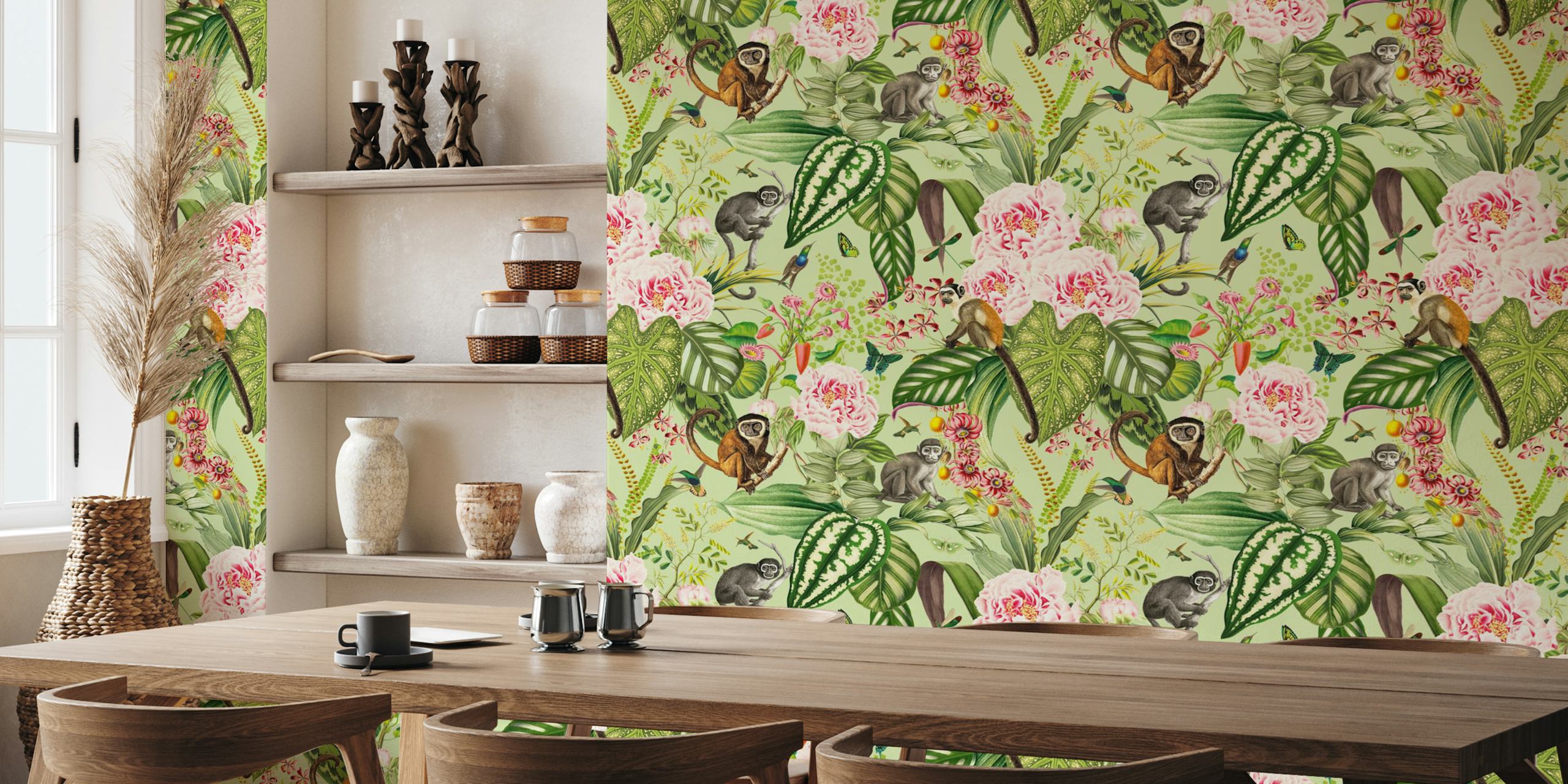 Tropical Monkeys Paradise Garden σχέδιο ταπετσαρίας