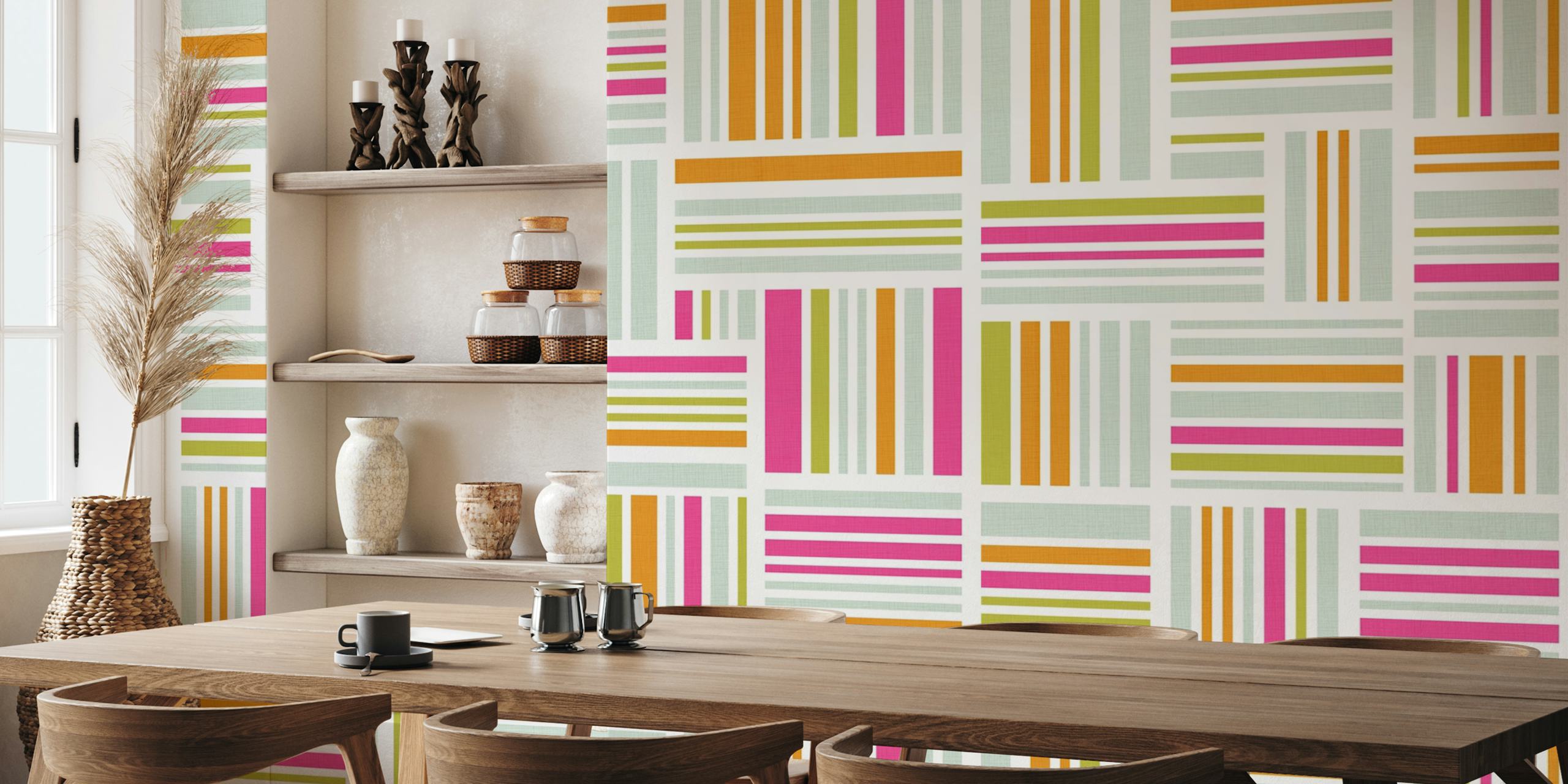 Multicolor Bar Symphony wallpaper in a room