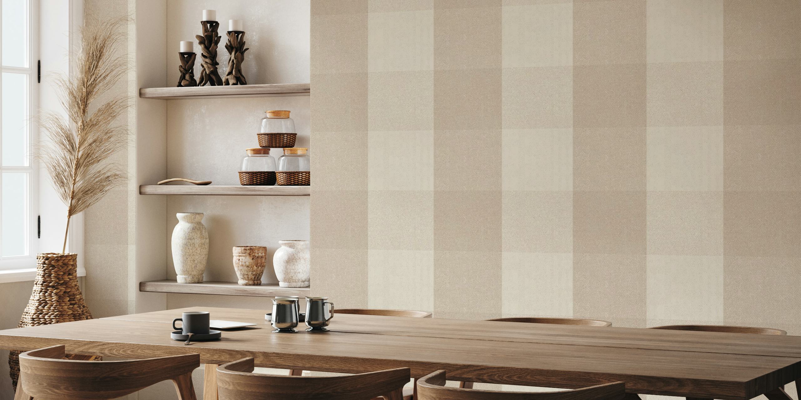 Timeless classic tweed wallpaper huoneessa