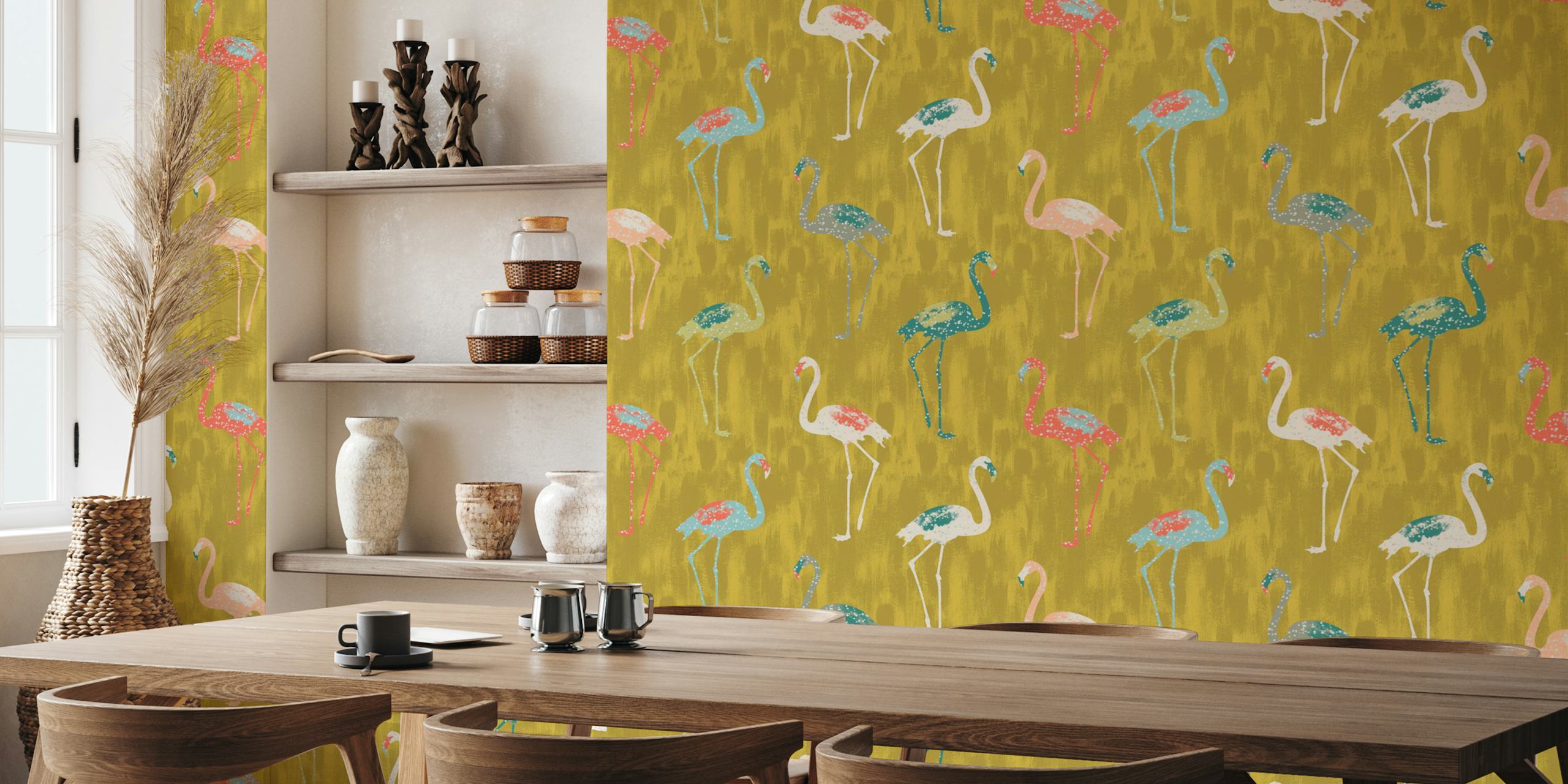 Flamingo Dance wallpaper i et rom