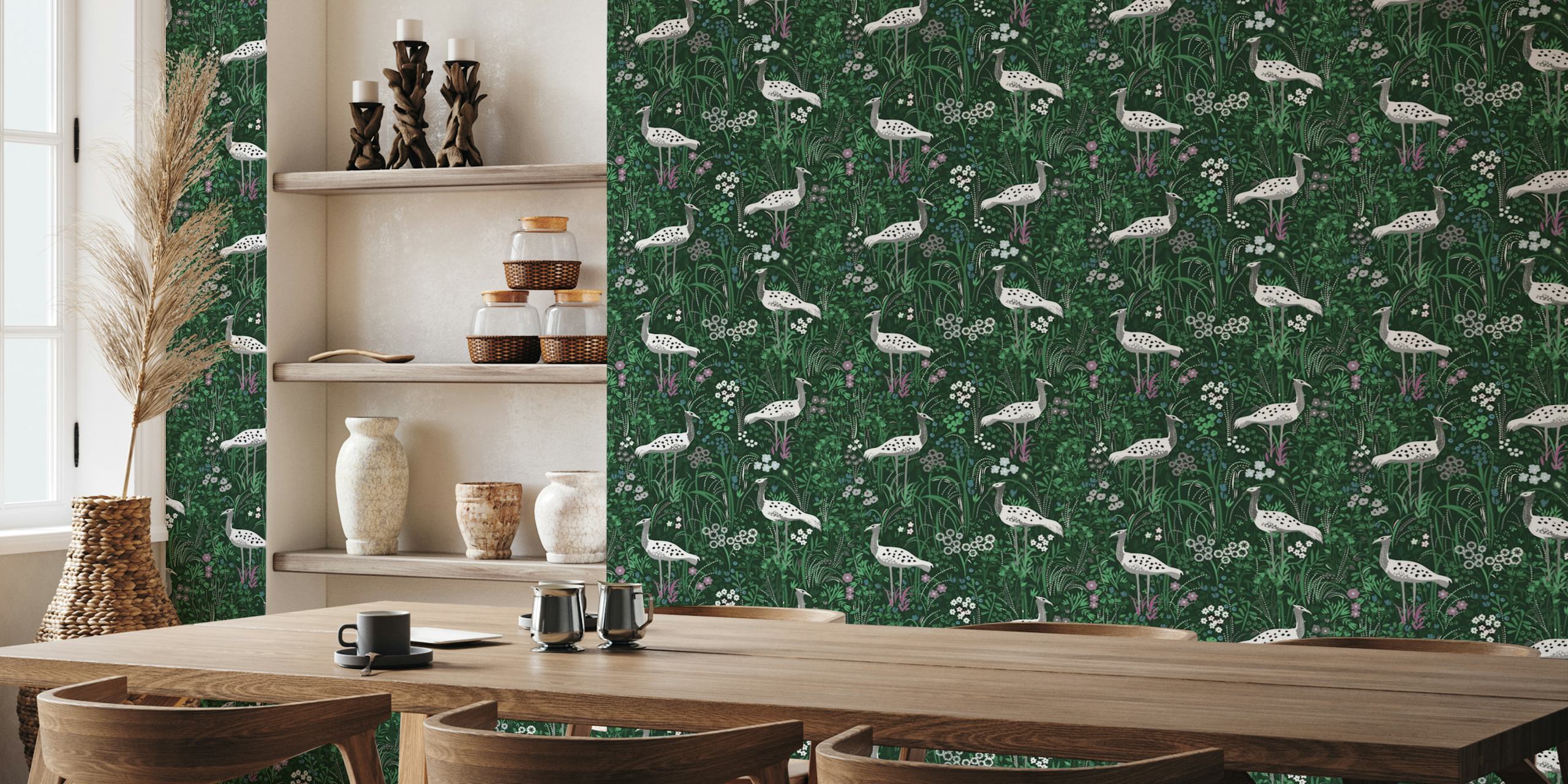 Lush Green Aviary tapet i et rom
