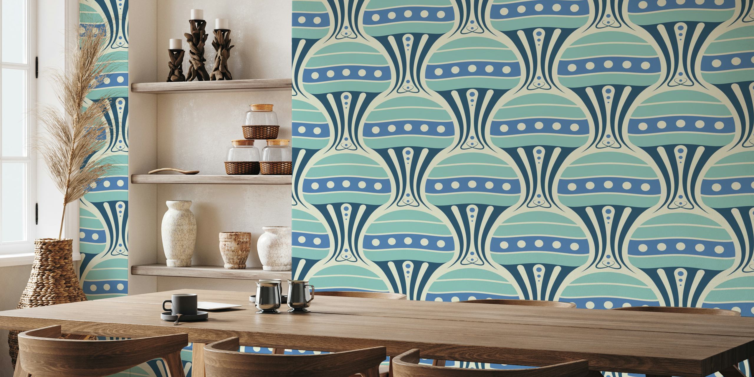 Design tapety Vintage Jellyfish Harmony