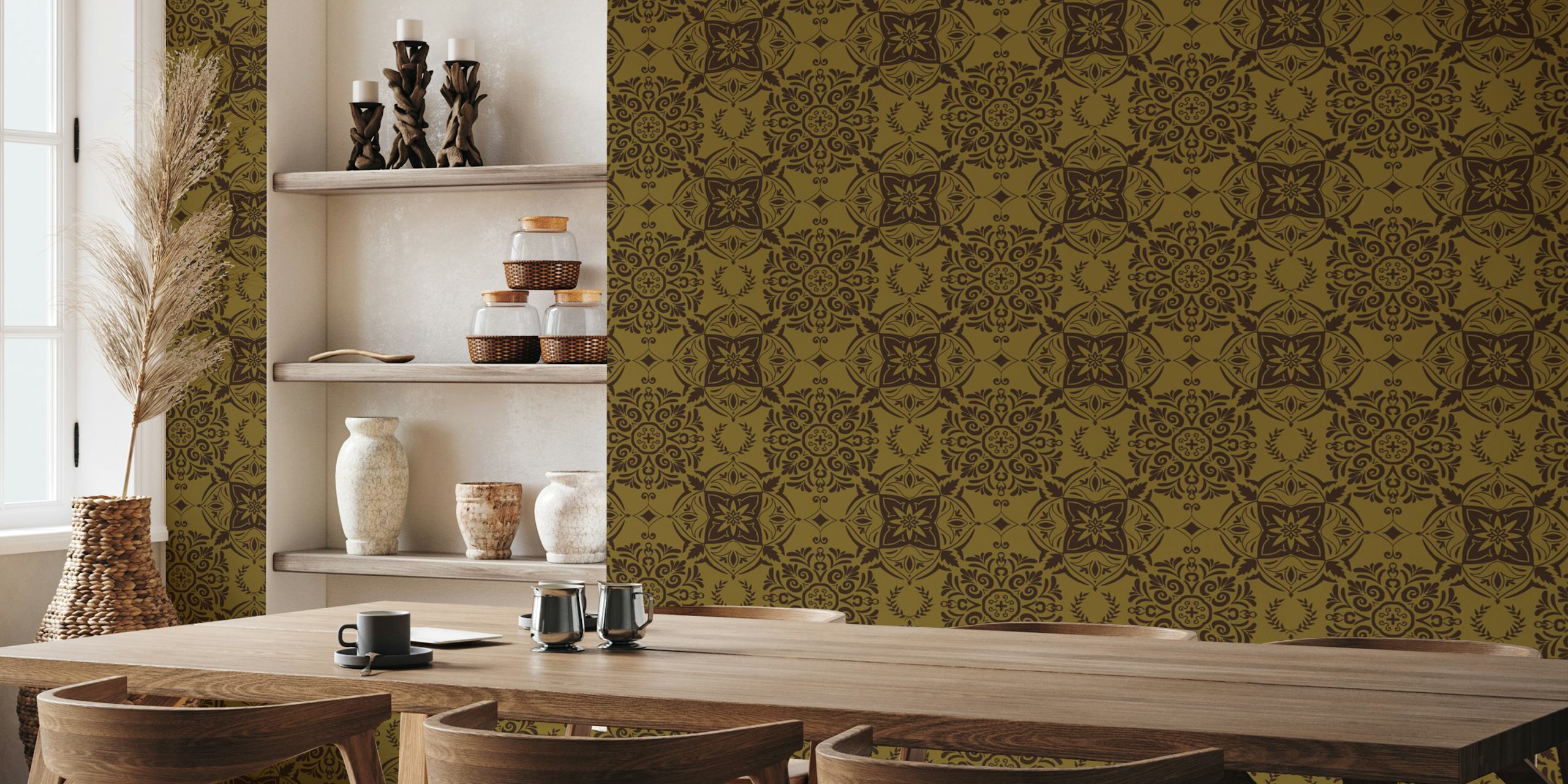 Classic Baroque Art tapetti huoneasetteluussa