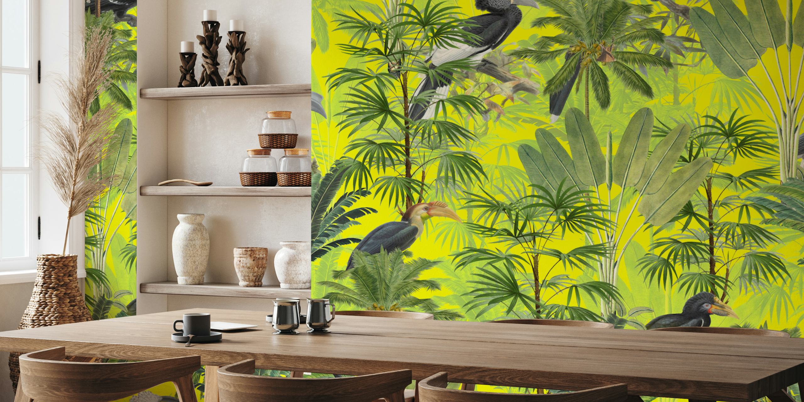 Palm 01 Tapete mit tropischem Design
