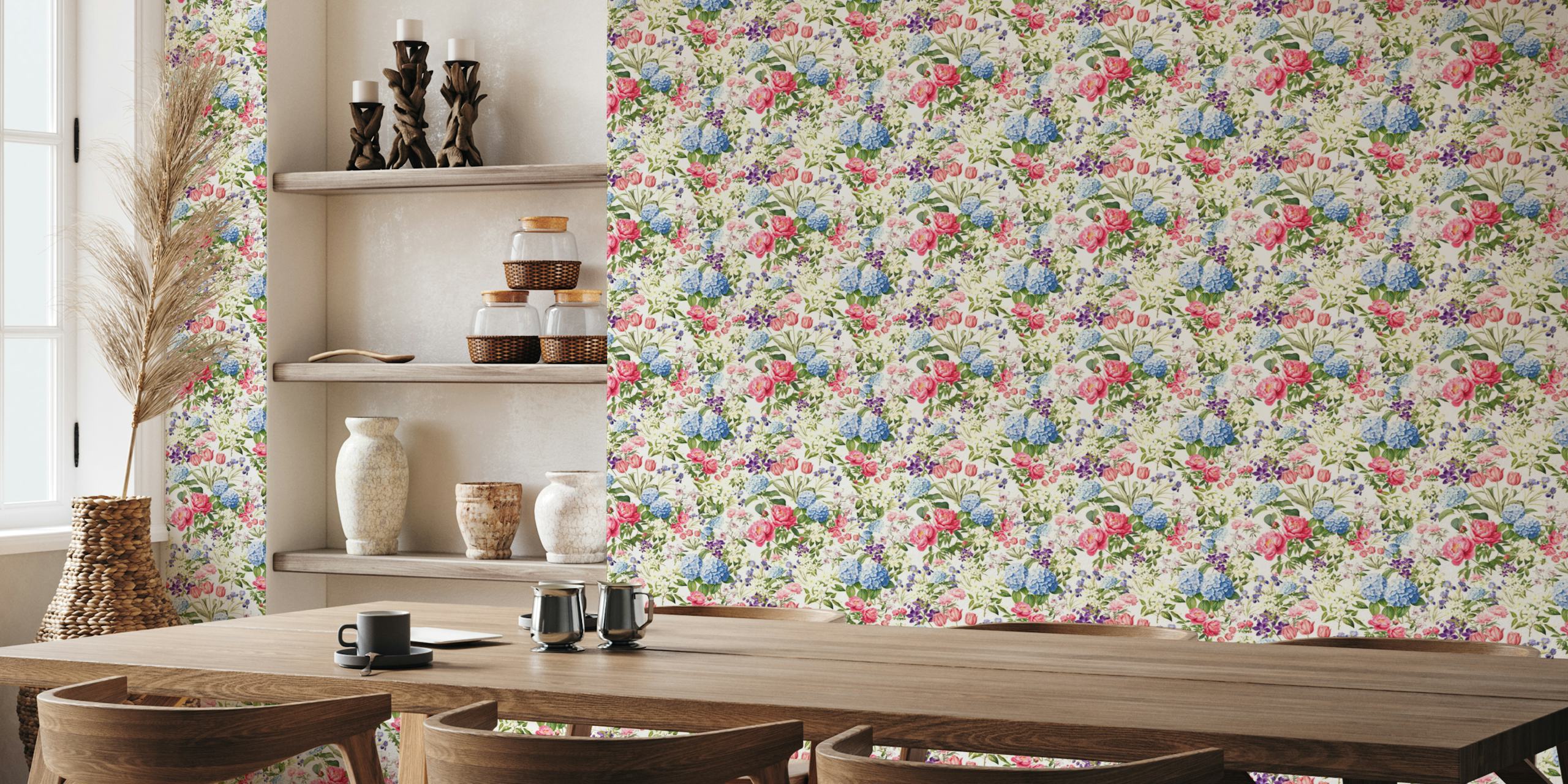 Flower beauty A ταπετσαρία σε ένα δωμάτιο