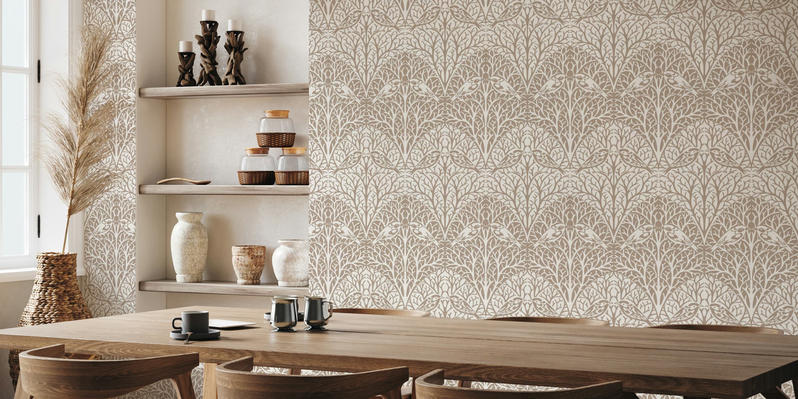 CFA Voysey Birds and Branches tapeta v místnosti