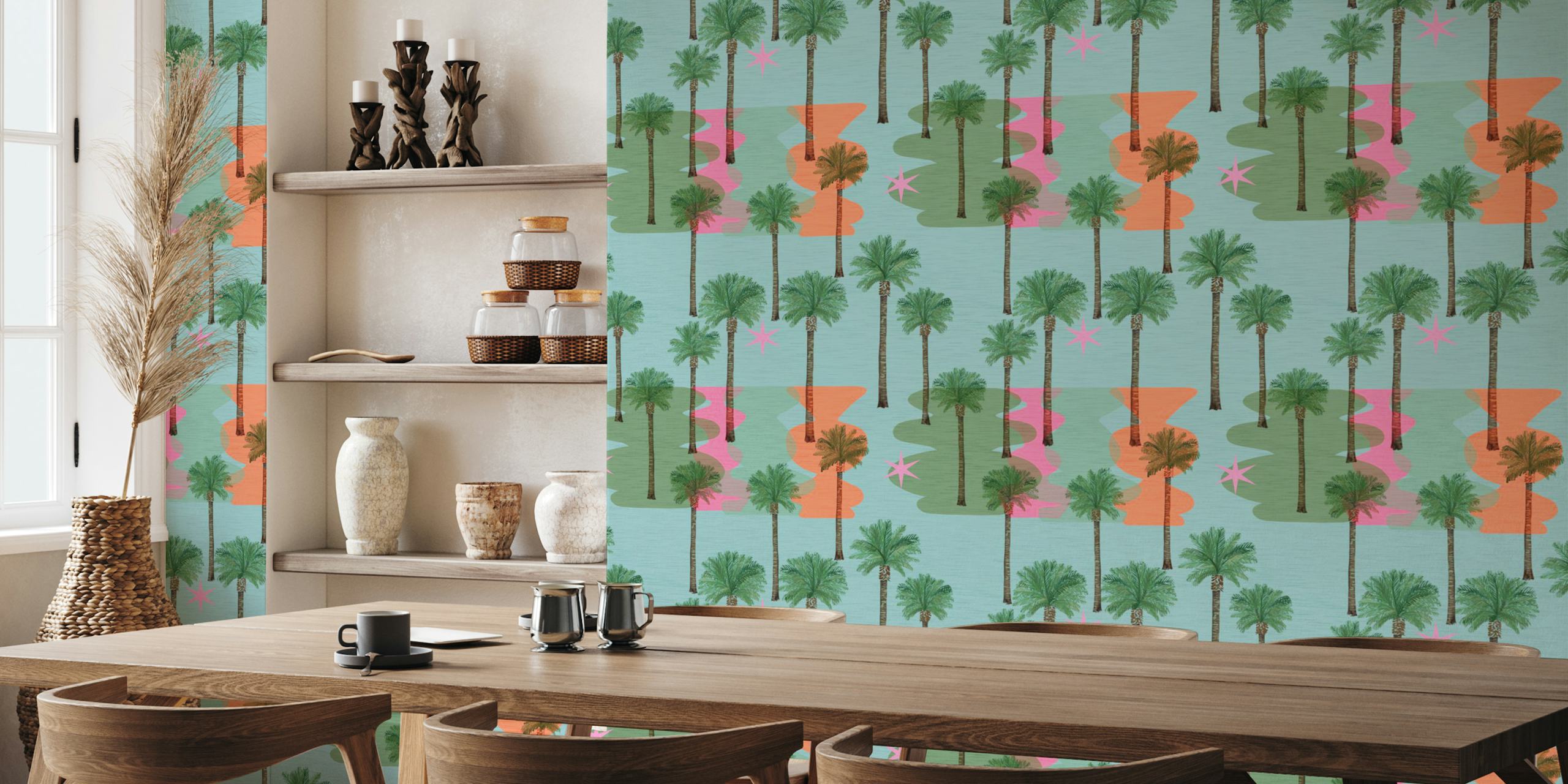 Palm Springs With Atomic Lava tapet i et rom