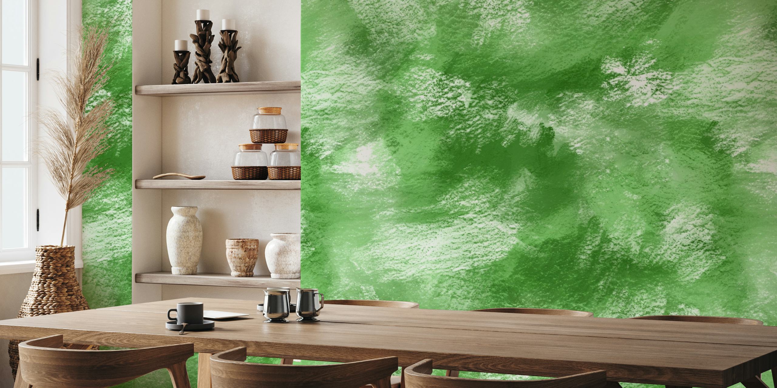 Painterly Background - Green wallpaper